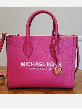 NWOT Michael Kors fuchsia small Mirella tote